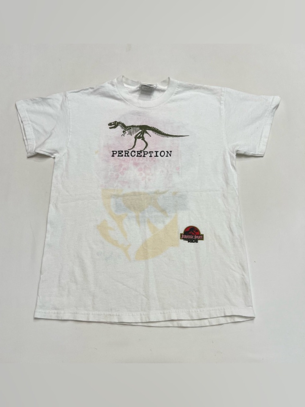 Vintage 90s Universal Studios Jurassic Park Ride T Shirt Kids Large T Rex